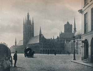 市政厅和布政厅，比利时伊普尔，c1900年1914-1915年