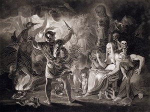 麦克白、三个女巫和赫卡特，1805年