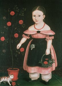 薰衣草的小女孩，c.1840