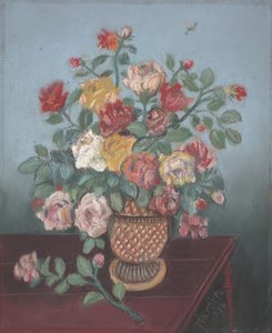 静物与玫瑰 作者 约翰·布雷金里奇·马丁