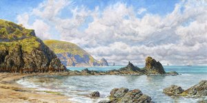 森林湾，卡迪根湾》，1883年 作者 约翰·布雷特