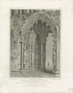 利奇菲尔德大教堂-西门口：雕刻，nd [c 1820] 作者 约翰·布里顿