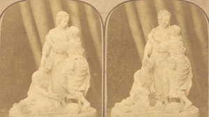 一对早期英国雕像的立体照片，19世纪50年代至10年代 作者 弗朗西斯·戈多芬·奥斯本·斯图亚特