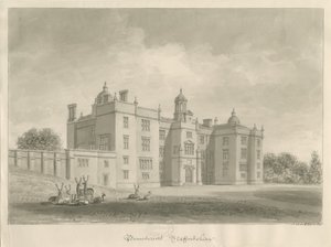 Beaudesert Hall and Park：棕褐色绘图 作者 约翰·巴克勒