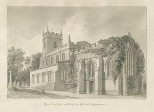 Blithfield Church: sepia drawing 作者 约翰·巴克勒
