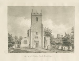 Blithfield Church: sepia drawing 作者 约翰·巴克勒