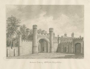 Blithfield Hall: sepia drawing 作者 约翰·巴克勒