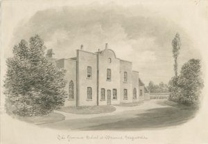 布雷伍德文法学校：棕褐色绘画，nd [c 1842]（绘画） 作者 约翰·巴克勒