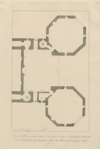 Castle Church - Stafford Castle: pencil and wash, nd [?19th cent] (drawing) 作者 约翰·巴克勒