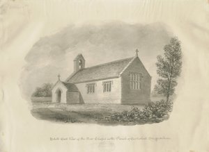 Eccleshall - Cotes Heath Chapel：棕褐色图画，nd [c 1843]（图画）。 作者 约翰·巴克勒
