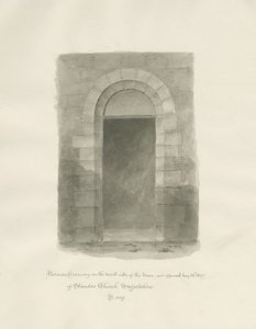 Interior of Standon Church: sepia drawing, 24 May 1847 (drawing) 作者 约翰·巴克勒