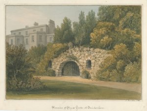 米德尔塞克斯-特威克纳姆-教皇的石窟，1826年 作者 约翰·巴克勒