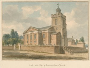 米德尔塞克斯-特威克纳姆教堂，1826年 作者 约翰·巴克勒