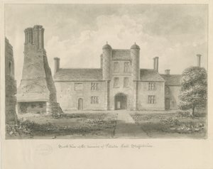 Pillaton Hall: sepia drawing 作者 约翰·巴克勒