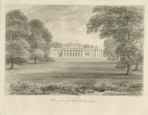 Shugborough Hall: sepia drawing 作者 约翰·巴克勒