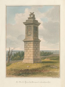 萨默塞特郡-兰斯当山-贝维尔·格林维尔爵士的纪念碑，1827年 作者 约翰·巴克勒