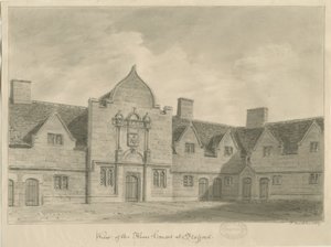 斯塔福德-施舍之家：棕褐色绘画，1837年 作者 约翰·巴克勒