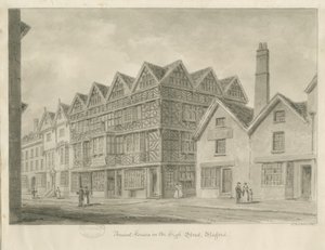 斯塔福德-古代“高屋”：棕褐色绘画，1841年 作者 约翰·巴克勒