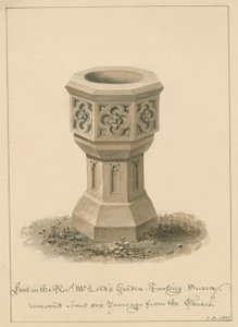 萨里-嘟嘟-Revd中的字体。勋爵先生的花园：棕褐色绘画，1827年 作者 约翰·巴克勒