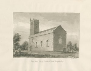 Warslow Church: sepia drawing 作者 约翰·巴克勒