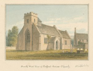 Wiltshire - Teffont Evias Church 作者 约翰·巴克勒