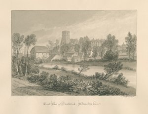 伍斯特郡-德罗伊特威奇-东城景：棕褐色绘画，1833年