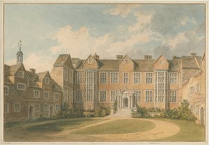 约克郡-约克-Heslington House Interior，1818年 作者 约翰·巴克勒