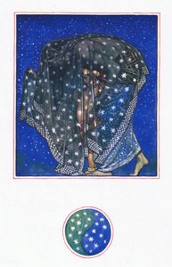 遐想：Zamur-u-Din：千百年来，一千个夜晚的天空将男人带到了这里，插图来自卡马花园（以及印度的其他歌词），1920年