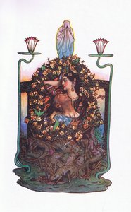 由桥梁的花园，插图来自卡马花园（和印度的其他歌词），1920年 作者 约翰·拜姆·李斯顿·肖