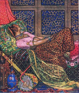 Zira在人工饲养，插图来自Kama花园（和其他来自印度的歌词），1920年 作者 约翰·拜姆·李斯顿·肖