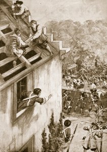 Dunkeld 的袭击，1689 年 8 月 21 日（石版画）