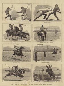 伊斯灵顿农业大厅的军事比赛 作者 John Charles Dollman