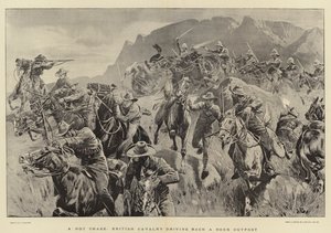 热门追逐，英国骑兵驾驶波尔前哨