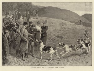 在坎伯兰郡的一条猎犬小径，结束