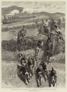 继火车之后，新西兰的一个场景 作者 John Charlton