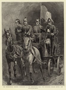 在农业大厅举行的国际消防员锦标赛，葡萄牙旅驾驶过去 作者 John Charlton