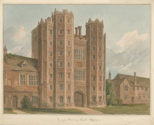埃塞克斯（Essex）-马尼·霍尔（Layer Marney Hall），1825年 作者 约翰·切塞尔·巴克勒