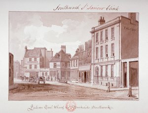 Falcon Coal Wharf, Bankside, Southwark》，伦敦，1827年