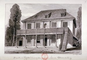 伦敦百蒙西樱桃园街牙买加大厦，1827年 作者 约翰·切塞尔·巴克勒