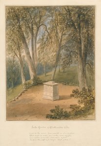萨默塞特郡-Batheaston别墅花园，1827年 作者 约翰·切塞尔·巴克勒