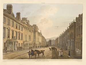 Milsom street.Bath, illustrated by a series of views, from the drawings of J. C. Nattes; with descriptions to each plate.John Claude Nattes 1806 作者 约翰·克劳德·纳特斯