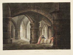 Turenne埋葬地方，从凡尔赛，巴黎和圣但尼，酒吧的例证。 1809（aquatint） 作者 约翰·克劳德·纳特斯