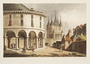 寺庙，从凡尔赛，巴黎和圣但尼，酒吧的例证。 1805（aquatint） 作者 约翰·克劳德·纳特斯