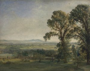 巴顿山，科勒顿厅，约1823年。 作者 约翰·康斯特勃