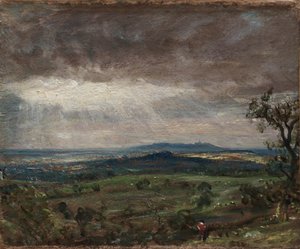 汉普斯特德·希思（Hampstead Heath），望着耙耙，约1821年 作者 约翰·康斯特勃