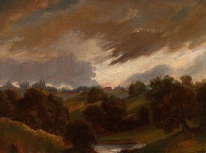 Hampstead, Stormy Sky 作者 约翰·康斯特勃