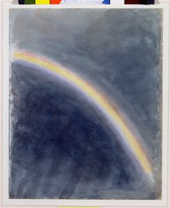 天空研究与彩虹，1827年 作者 约翰·康斯特勃