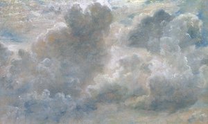 积云研究，1822年（纸上涂油） 作者 约翰·康斯特勃