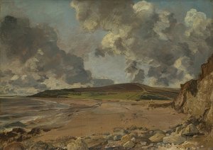 韦茅斯湾：Bowleaze Cove和Jordon Hill。 1816-17 作者 约翰·康斯特勃
