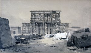 1838年1月建造的尤斯顿拱门（笔和墨水在纸上洗） 作者 约翰·库克·伯恩